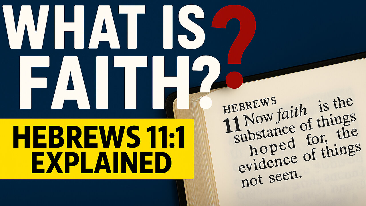 What Is Faith? Hebrews 11:1 Reveals It’s Built on Reality, Not Emotion