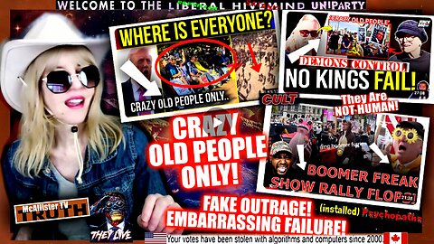NO KINGS FAKE RAGE FAILURE! GERIATRIC DEMTARD CLOWN-FEST! LIZARD SEX!