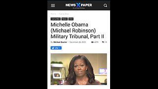 Michelle Obama (Michael Robinson) Military Tribunal, Part II