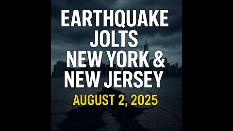 3.0 Earthquake Shakes NYC & New Jersey – August 2, 2025 | Full Update