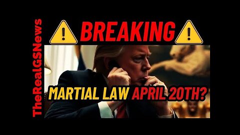 EMERGENCY ALERT!! TRUMP TO DECLARE MARTIAL LAW APRIL?... YOU NEED TO HEAR THIS