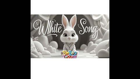 WHITE SONG with White Rabbit - A Color Adventure! | learning colors | nursey rhyme | kids song