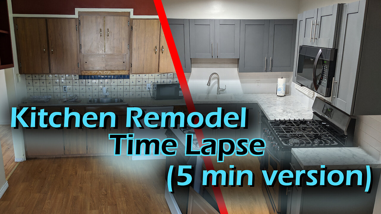 Kitchen Remodel Time Lapse (5 min version)