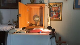 Thursday 3rd week Easter; adoration; homily on being one w Christ.