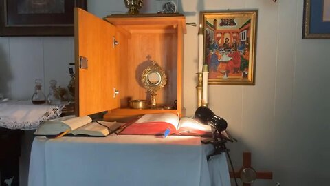 Thursday 3rd week Easter; adoration; homily on being one w Christ.