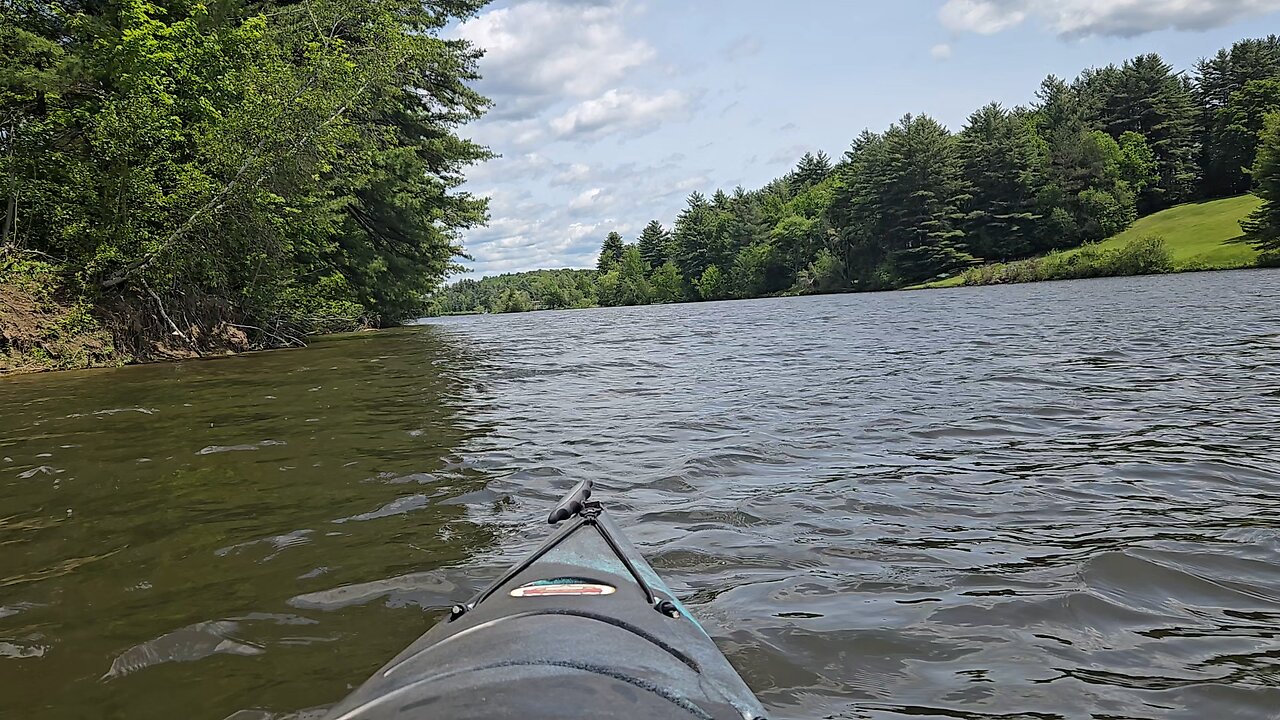 Kayaking Mayfield lake ny