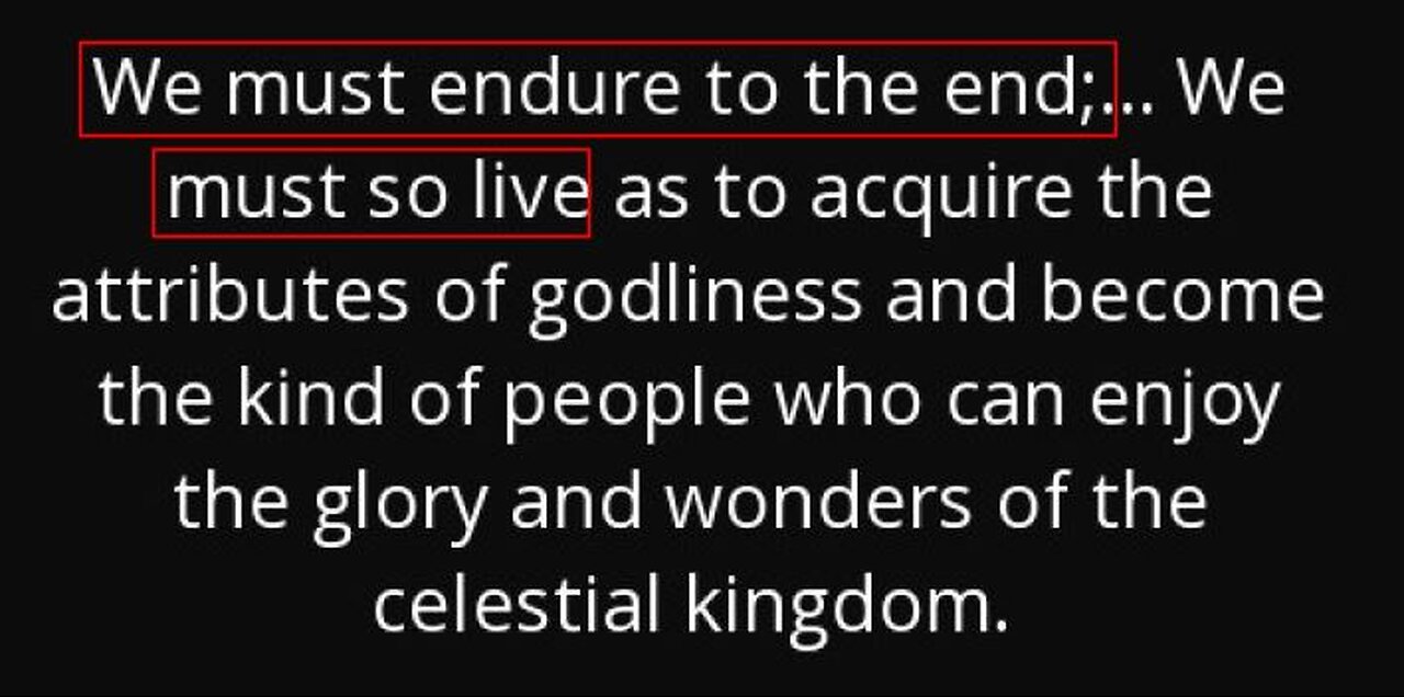 "Endure to the end"; another false Mormon teaching seeping into Christianity?!