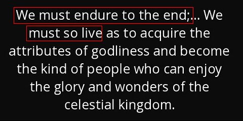 "Endure to the end"; another false Mormon teaching seeping into Christianity?!