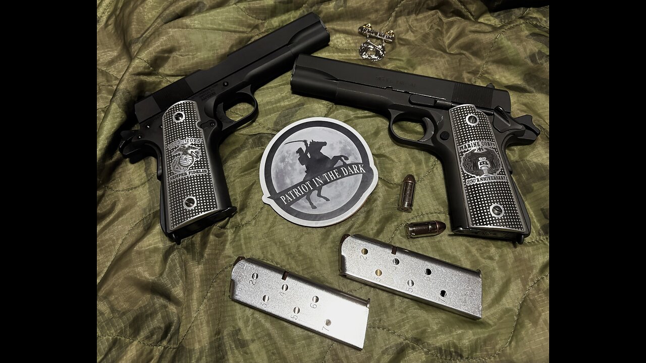 USMC 250th Anniversary Custom 1911 Grips 🇺🇸 USA Made 🌕 PITD