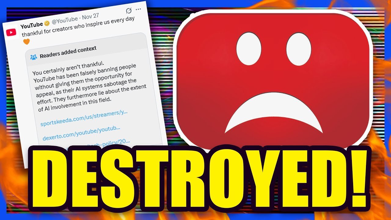 YouTube is Getting DESTROYED by Community Notes on X! | Clownfish TV