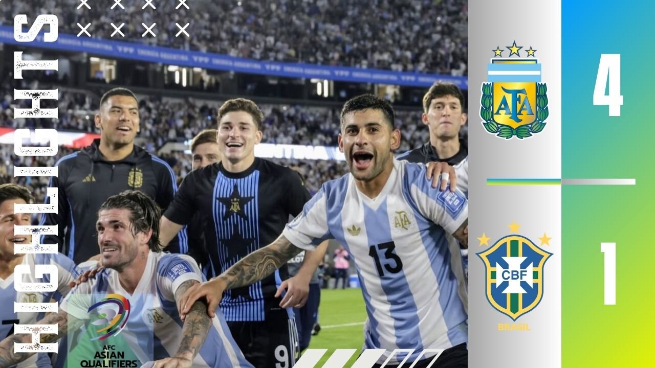 🇦🇷Argentina 4-1 Brazil🇧🇷 | Highlights | Fifa World Cup Qualification Conmebol 2026