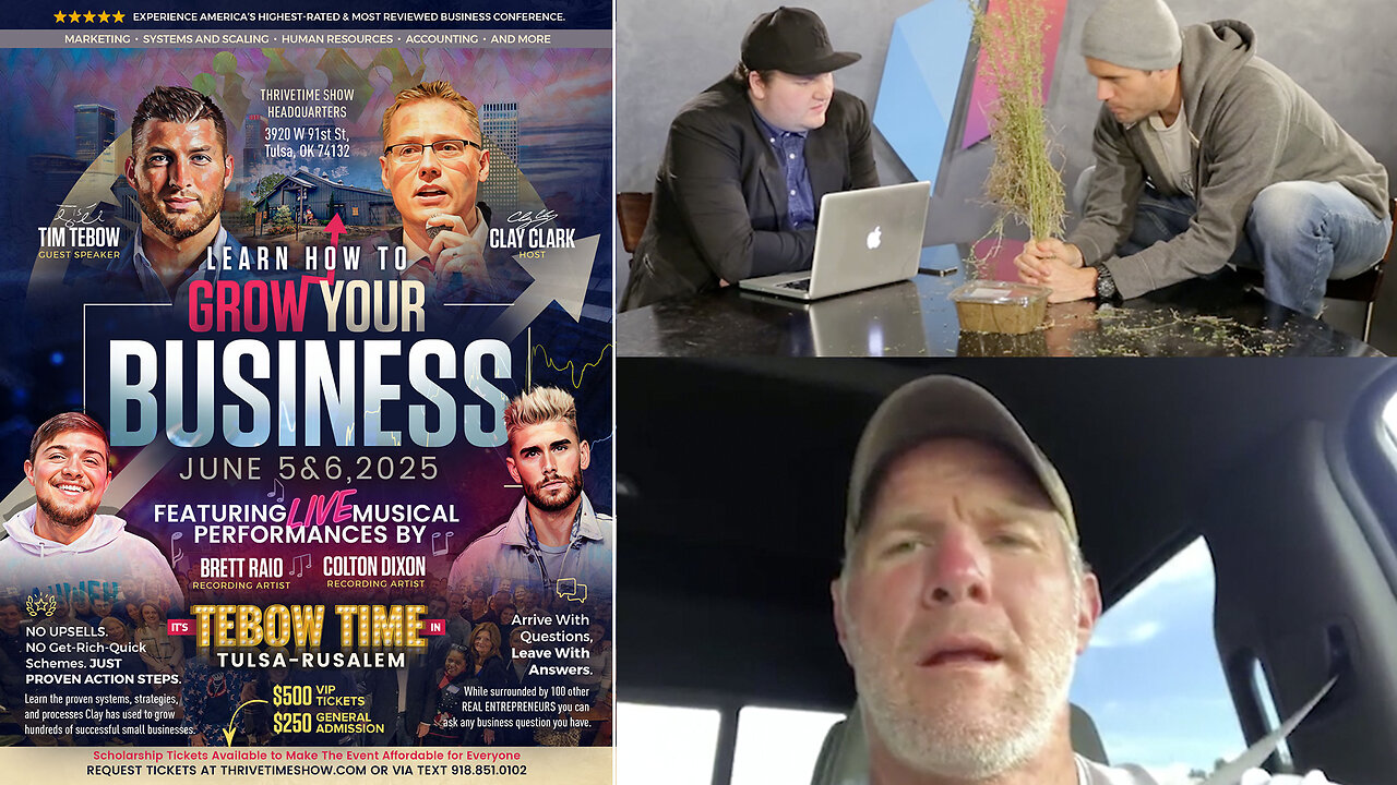 Business Coach | Brett Favre? How to Pull the Productivity Killing & Time Wasting Weeds Out of Your Schedule Garden + Celebrating 4 Clay Clark Client Success Stories + Join Tebow At Clay Clark's June 5-6 Business Workshop!