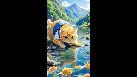 Cat funny video