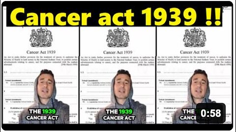 Cancer act 1939