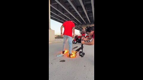 Streets in Egypt 🇪🇬 are on fire 🔥 __ don_t try this at home _yzfamily