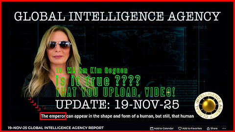 (1-1)19–NOV-25 GLOBAL INTELLIGENCE AGENCY REPORT