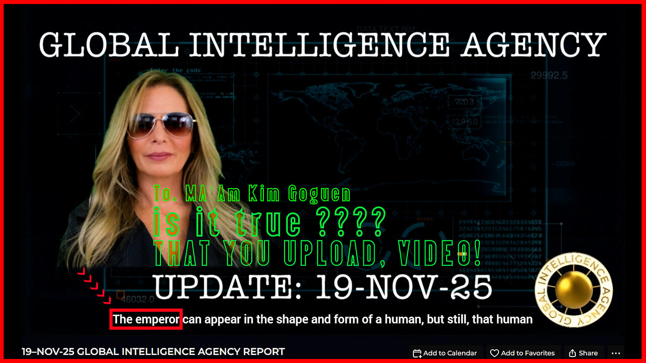 (1-1)19–NOV-25 GLOBAL INTELLIGENCE AGENCY REPORT