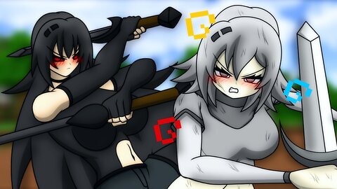 Skelly-Girl Vs. Wither Skully-Girl [Active Forms] (Minecraft Anime)