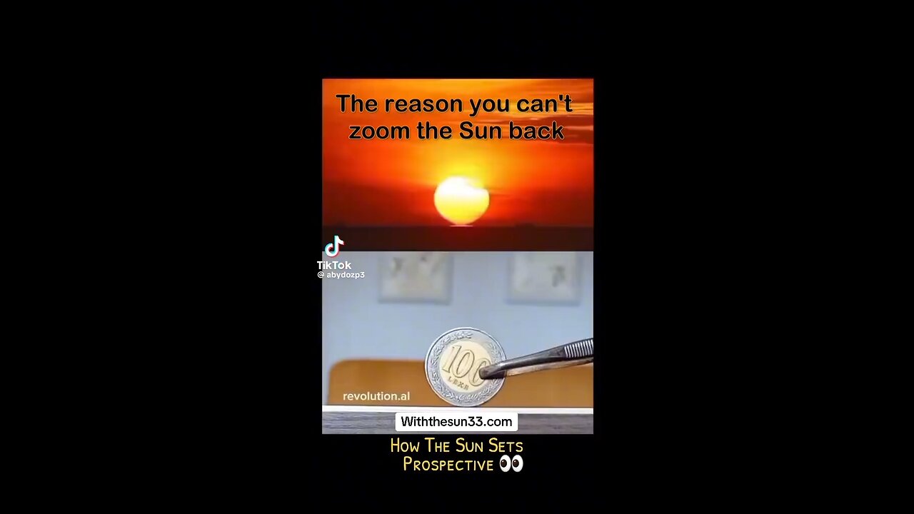 Sun sets and flat earth