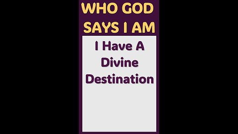 I HAVE A DIVINE DESTINY #wordofgod #Jesus #destiny #God #purpose #spirituality #power