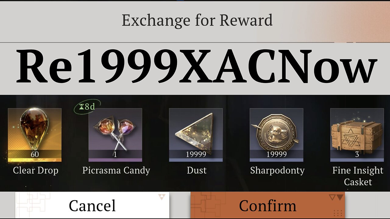 August 10, 2025 Clear Drop Code (Reverse 1999)