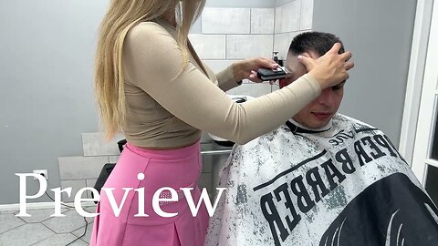 ASMR HAIRCUT BY LADY BARBER PAMELLACHKA