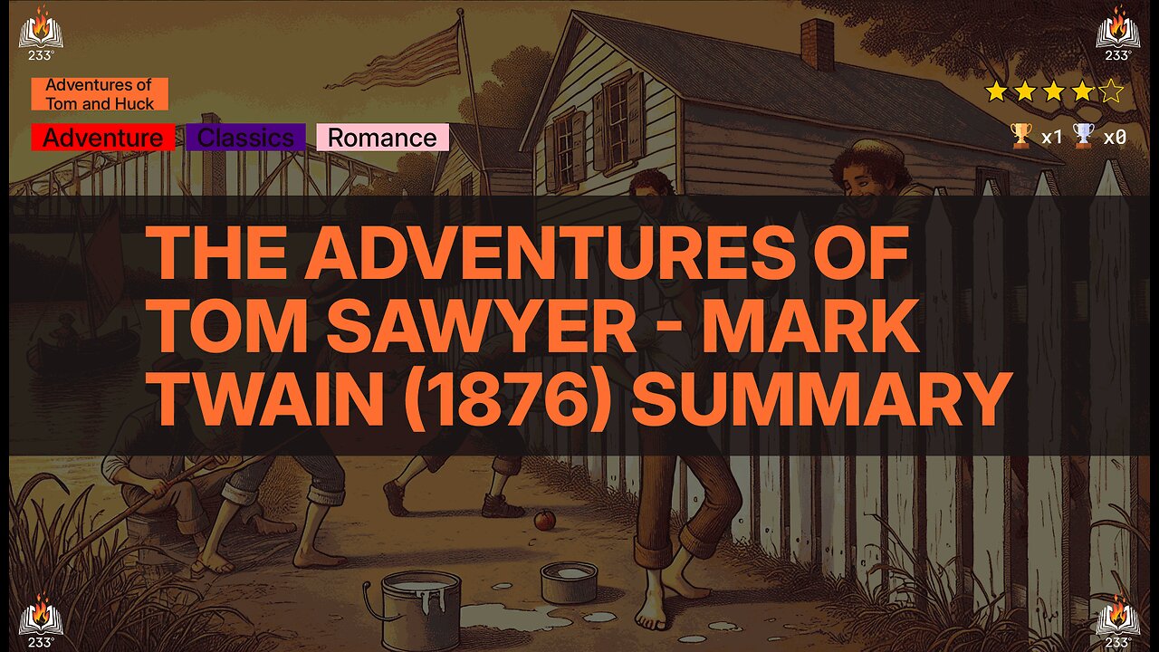 The Adventures of Tom Sawyer - Mark Twain (1876) Summary (Adventures of Tom and Huck - 1)