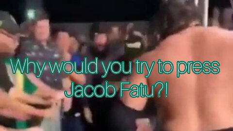 Fan tries to press Jacob Fatu and it ends exactly how you expect it to