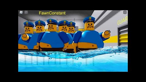 Escaping from a WATER MODE BARRY'S PRISON RUN! And BECAME a LOT OF BARRY COPS