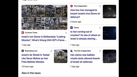 Iron Dome Psyop