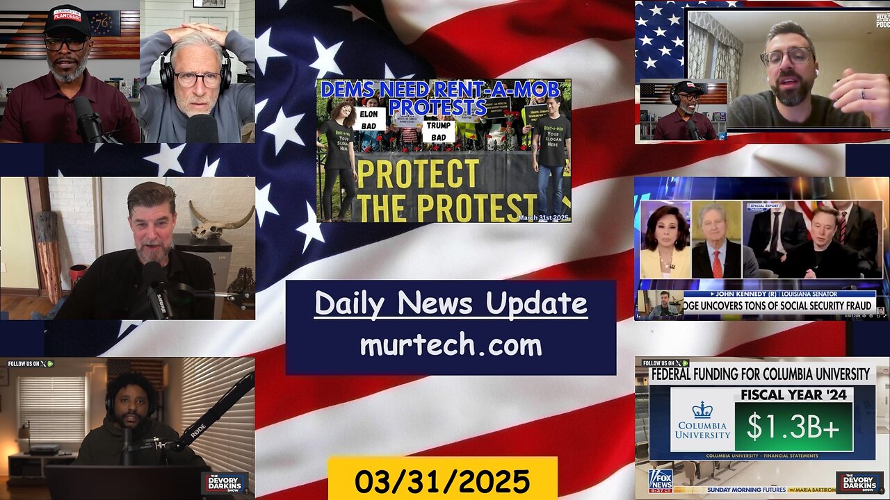 Anthony Brian Logan: Bureaucracy, Devory Darkins: Protestors, Doug In Exile: DOGE, | EP1518