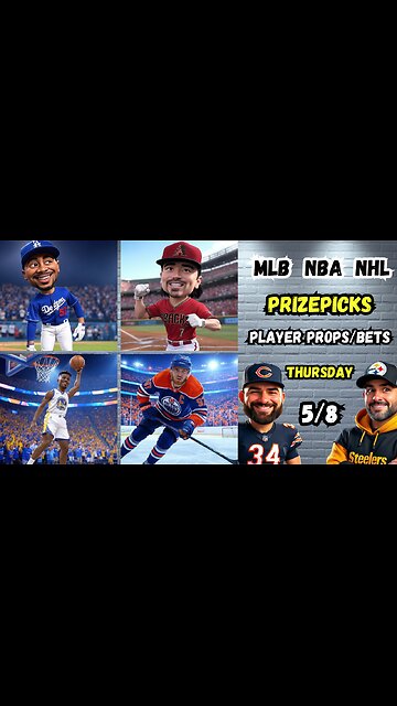 🚨 BEST MLB Picks Today Thursday 5/8/25 | ⚾️ MLB Props | 🏀 NBA PROPS | 🏒 NHL PROPS | 😈 Prizepicks