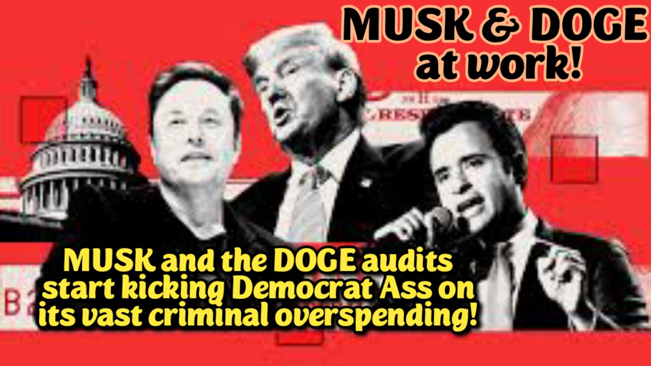 LIVE! Tue-Apr.8,-25 8p ET! THE "MUSK and DOGE" SPECIAL SHOW, PART ONE. We expose the funding absurdities, fraud & money Laundering cash thefts found by DOGE & how the Democrats are illegally enriching themselves with tax money!