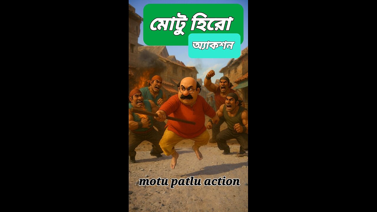 মোতলুর হিরো action | তামিল স্টাইল পিক্সার অ্যাকশন কমেডি | Motlu Patlu Mass Intro