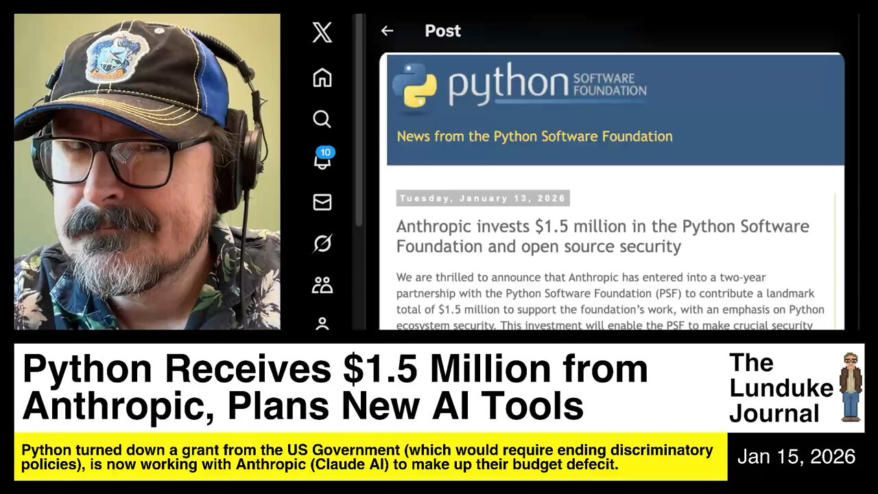 Python Receives $1.5 Million from Anthropic, Plans New AI Tools