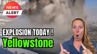 Phreatic Explosion at Black Diamond Pool, Biscuit Basin at Yellowstone National Park - NO Warning !