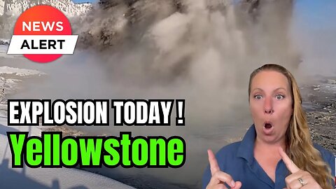 Phreatic Explosion at Black Diamond Pool, Biscuit Basin at Yellowstone National Park - NO Warning !