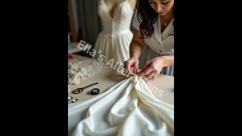 The Professional Touch: Adding A Long Train And Bustle To Vintage Gowns.