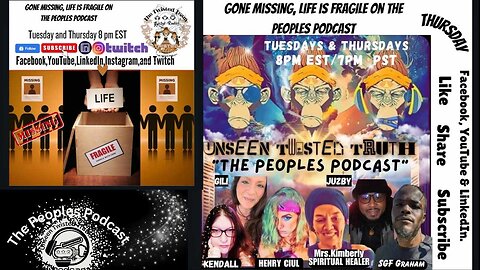 Gone Missing, Life is fragile on The Peoples Podcast