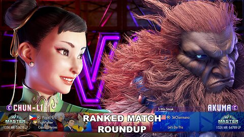 Kuya Kalbo SF6 Ranked Match Roundup. Chun Li Master Rank [Hori Fight Stick]