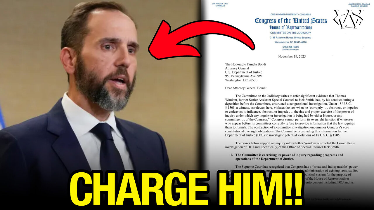 Jack Smith Prosecutor CRIMINALLY REFERRED to DOJ!!