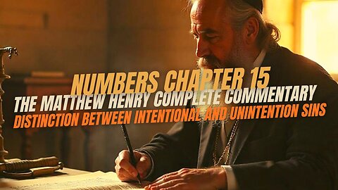 Numbers Chapter 15 The Matthew Henry Complete Commentary