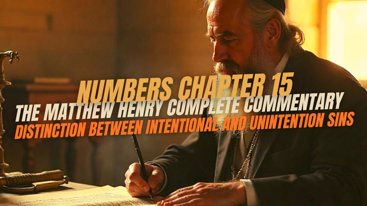Numbers Chapter 15 The Matthew Henry Complete Commentary