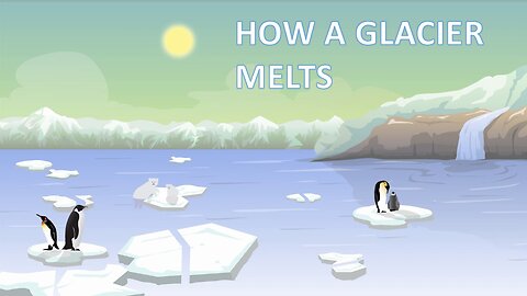 Animation: How a Glacier Melts #glacier #climatechange