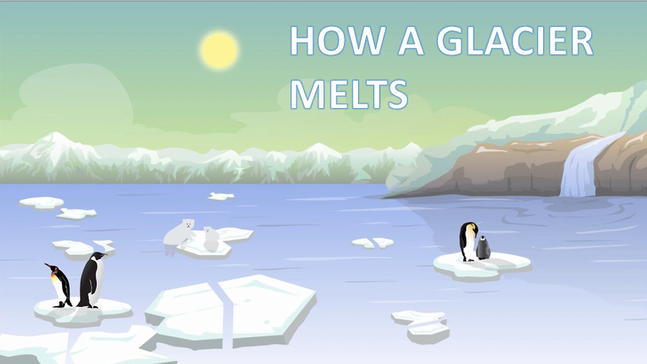 Animation: How a Glacier Melts #glacier #climatechange