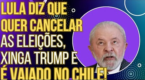 PODE RIR- Lula diz que quer acabar com as eleições, xinga Trump e toma vaia _HD
