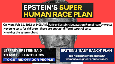 They want us focused on "Epstein the Pedophile," not his DNA/Eugenics/Transhumanism operations 🧪🧬