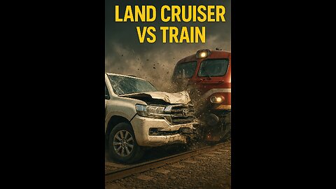 Toyota Land Cruiser vs Train!"