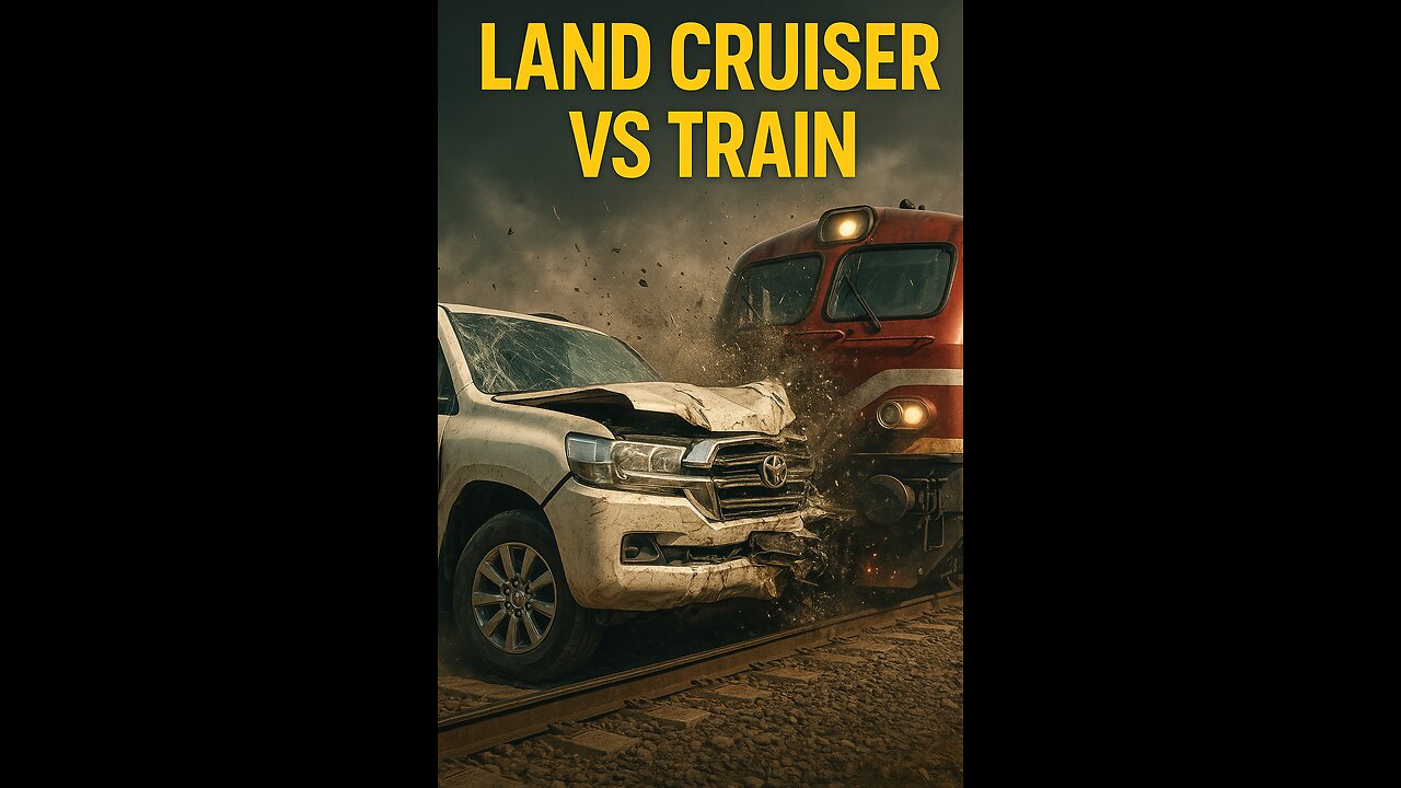 Toyota Land Cruiser vs Train!"