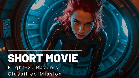 Stealth, Power, and Latex – Raven’s Secret Mission | Flight-X AI Short Film | 4K AI Cinematic 🕵️‍♀️